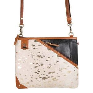 Vaan Cord Rawhide Leather Xbody NWT